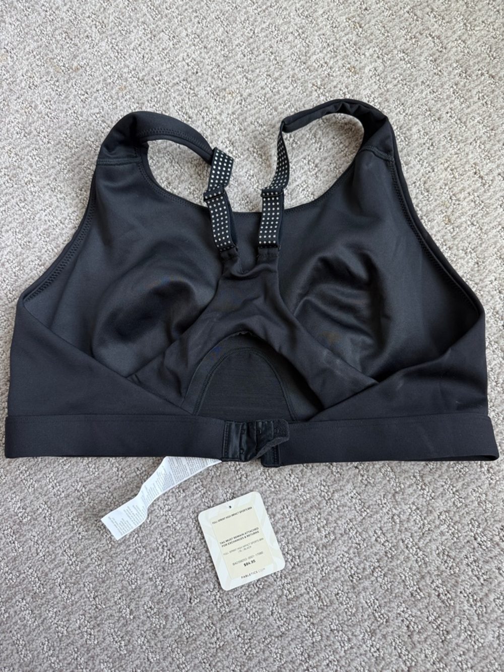 Fabletics Black Wireless High-Impact Sports Bra - Picture 3 of 5